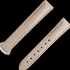 Beige vegan strap with foldover clasp