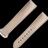Beige vegan strap with foldover clasp