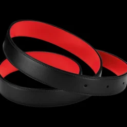 Belt, black / red