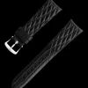 Black leather strap with pin buckle