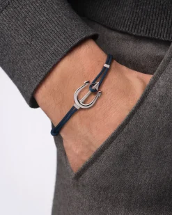 Bracelet, cord, stainless steel