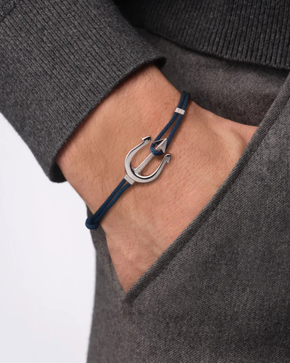 Bracelet, cord, stainless steel