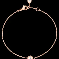 Bracelet, 18k red gold, diamonds
