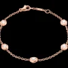 Bracelet, 18k red gold, diamonds