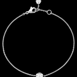 Bracelet, 18k white gold, diamonds