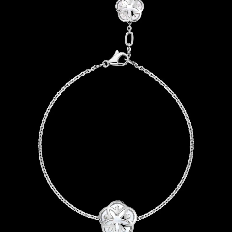 Bracelet, 18k white gold, mother‑of‑pearl