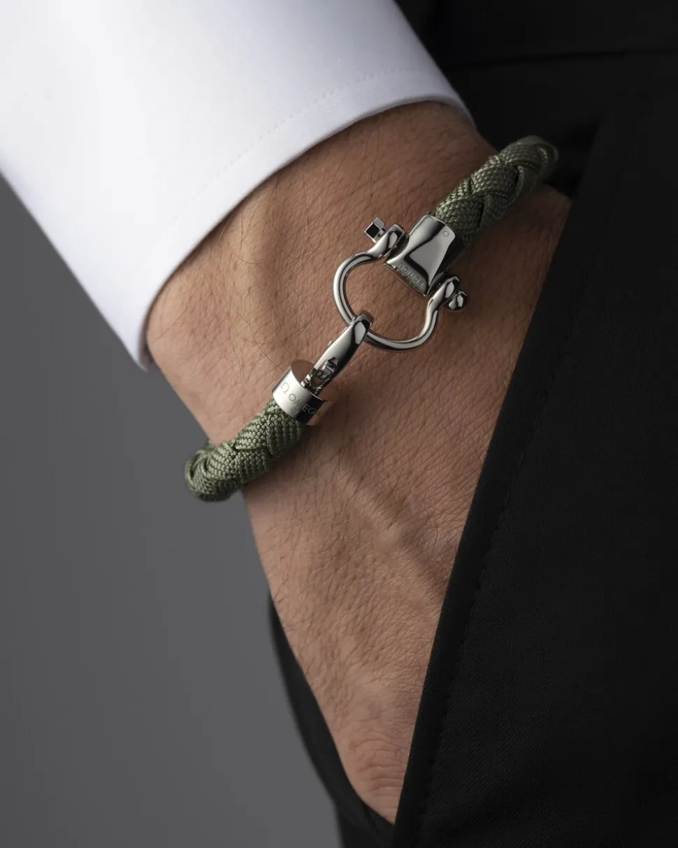 Bracelet, nylon, stainless steel
