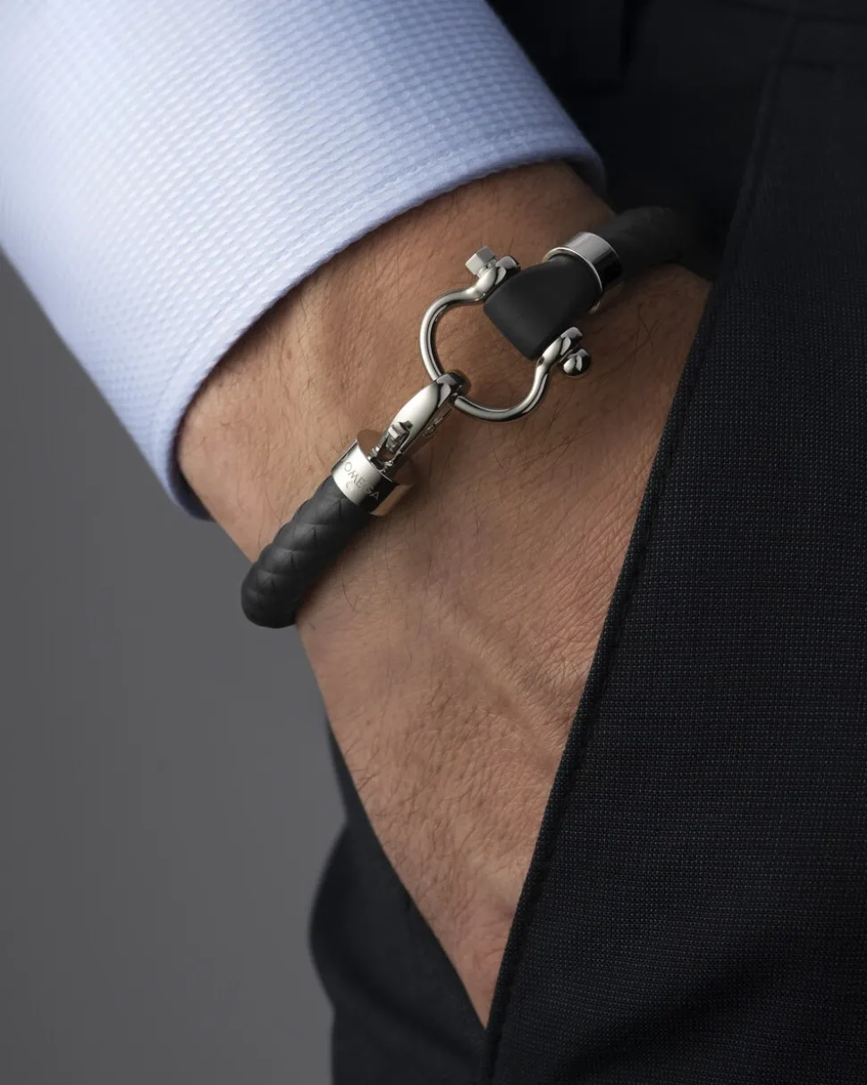 Bracelet, rubber, stainless steel