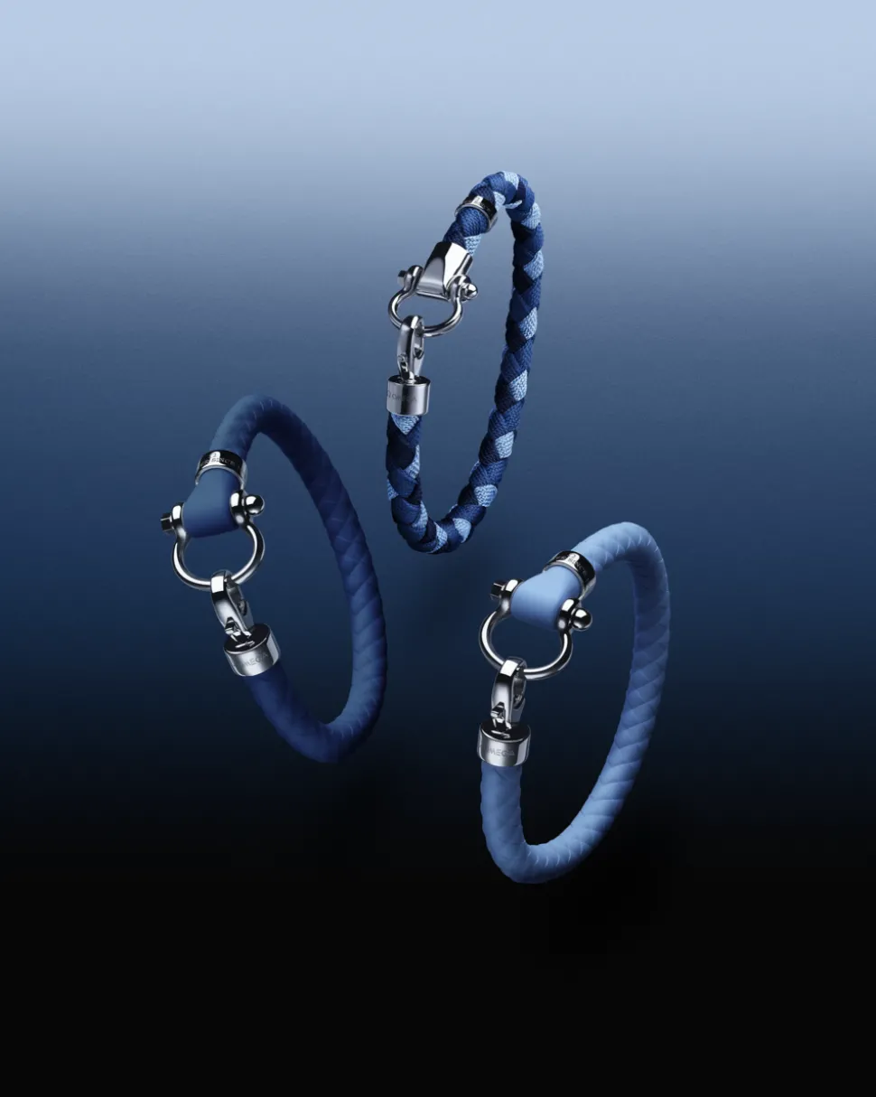 Bracelet, rubber, stainless steel
