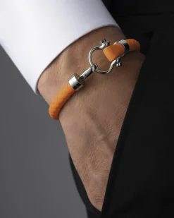 Bracelet, rubber, stainless steel