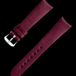 Burgundy vegan strap with pin buckle