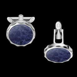 Cufflinks, aventurine, stainless steel