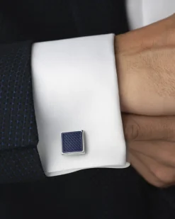 Cufflinks, rubber, stainless steel