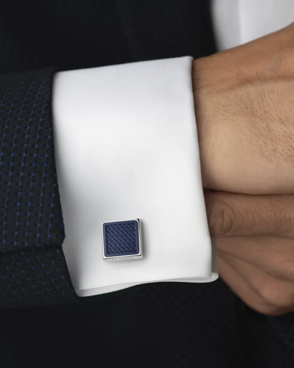 Cufflinks, rubber, stainless steel