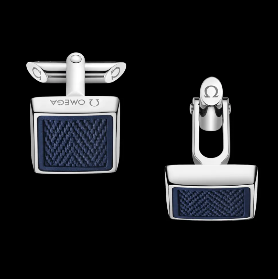 Cufflinks, rubber, stainless steel