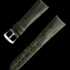 Dark green alligator leather strap with pin buckle
