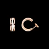 Earring, 18k red gold, ceramic
