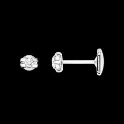Earring, 18k white gold, diamonds