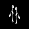 Earring, 18k white gold, diamonds