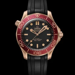 42 mm, Bronze gold on rubber strap