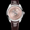 43 mm, Canopus Gold™ on leather strap