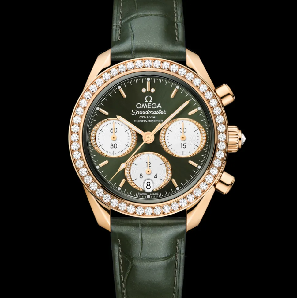38 mm, Moonshine™ gold on alligator
