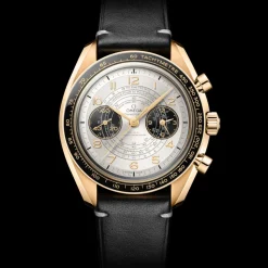 43 mm, Moonshine™ gold on leather strap