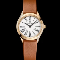 26 mm, Moonshine™ gold on leather strap