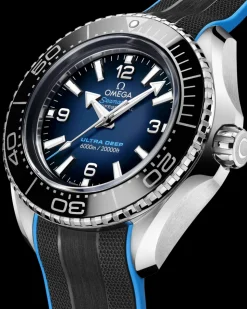 45.5 mm, O‑MEGASTEEL on rubber strap