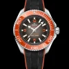 45.5 mm, O‑MEGASTEEL on rubber strap