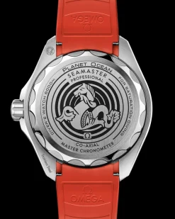 45.5 mm, O‑MEGASTEEL on rubber strap