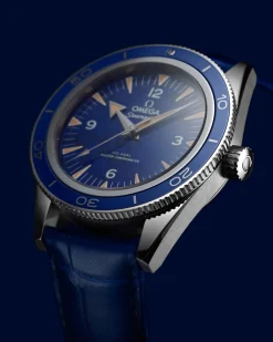 41 mm, platinum on leather strap