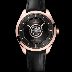 43 mm, Sedna™ gold ‑ Canopus Gold™ on leather strap