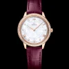 30 mm, Sedna™ gold on leather strap