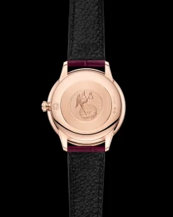 27.5 mm, Sedna™ gold on leather strap
