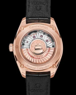 41 mm, Sedna™ gold on leather strap