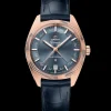 41 mm, Sedna™ gold on leather strap