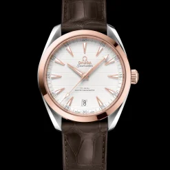 41 mm, Sedna™ gold on leather strap