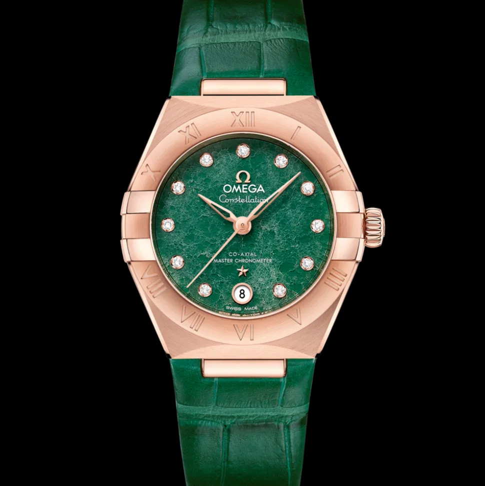 29 mm, Sedna™ gold on leather strap