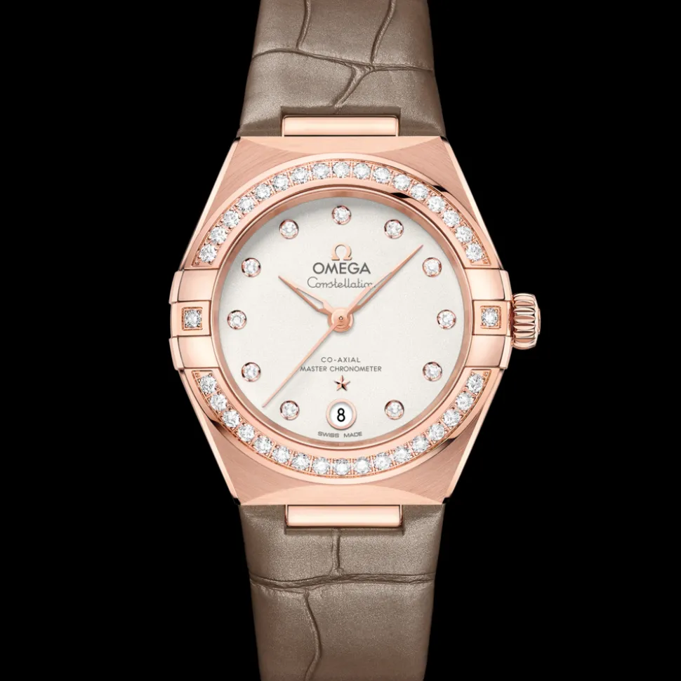 29 mm, Sedna™ gold on leather strap