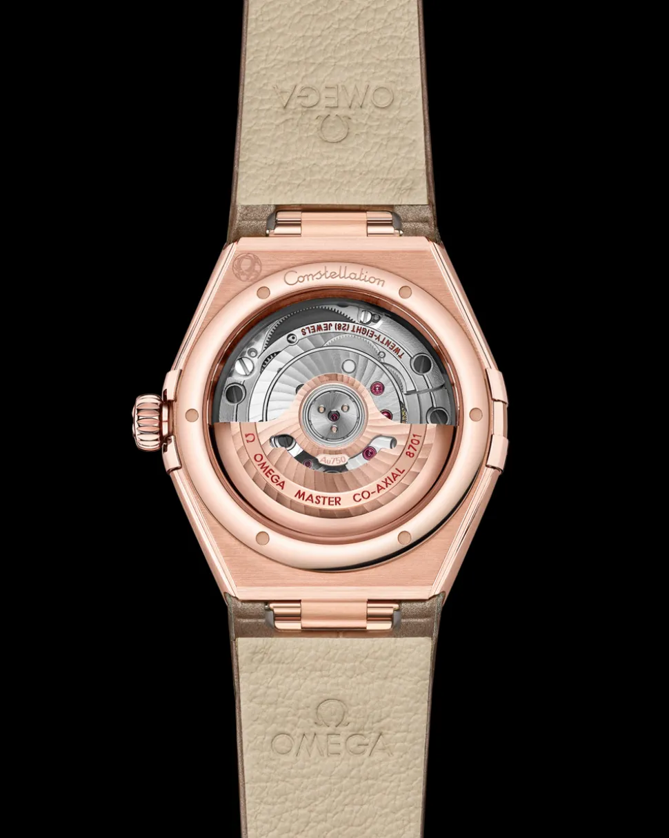 29 mm, Sedna™ gold on leather strap