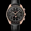 44.25 mm, Sedna™ gold on leather strap
