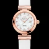 34 mm, Sedna™ gold on leather strap