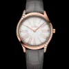 36 mm, Sedna™ gold on leather strap