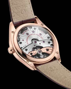 40 mm, Sedna™ gold on leather strap
