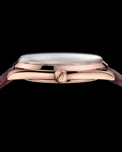 40 mm, Sedna™ gold on leather strap