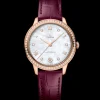 34 mm, Sedna™ gold on leather strap