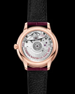 34 mm, Sedna™ gold on leather strap