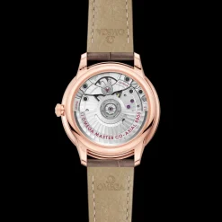 34 mm, Sedna™ gold on leather strap