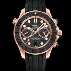 44 mm, Sedna™ gold on rubber strap